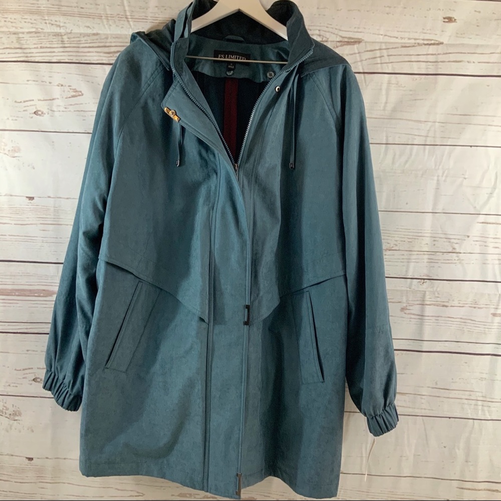 Teal Capelet Coat Size 1X